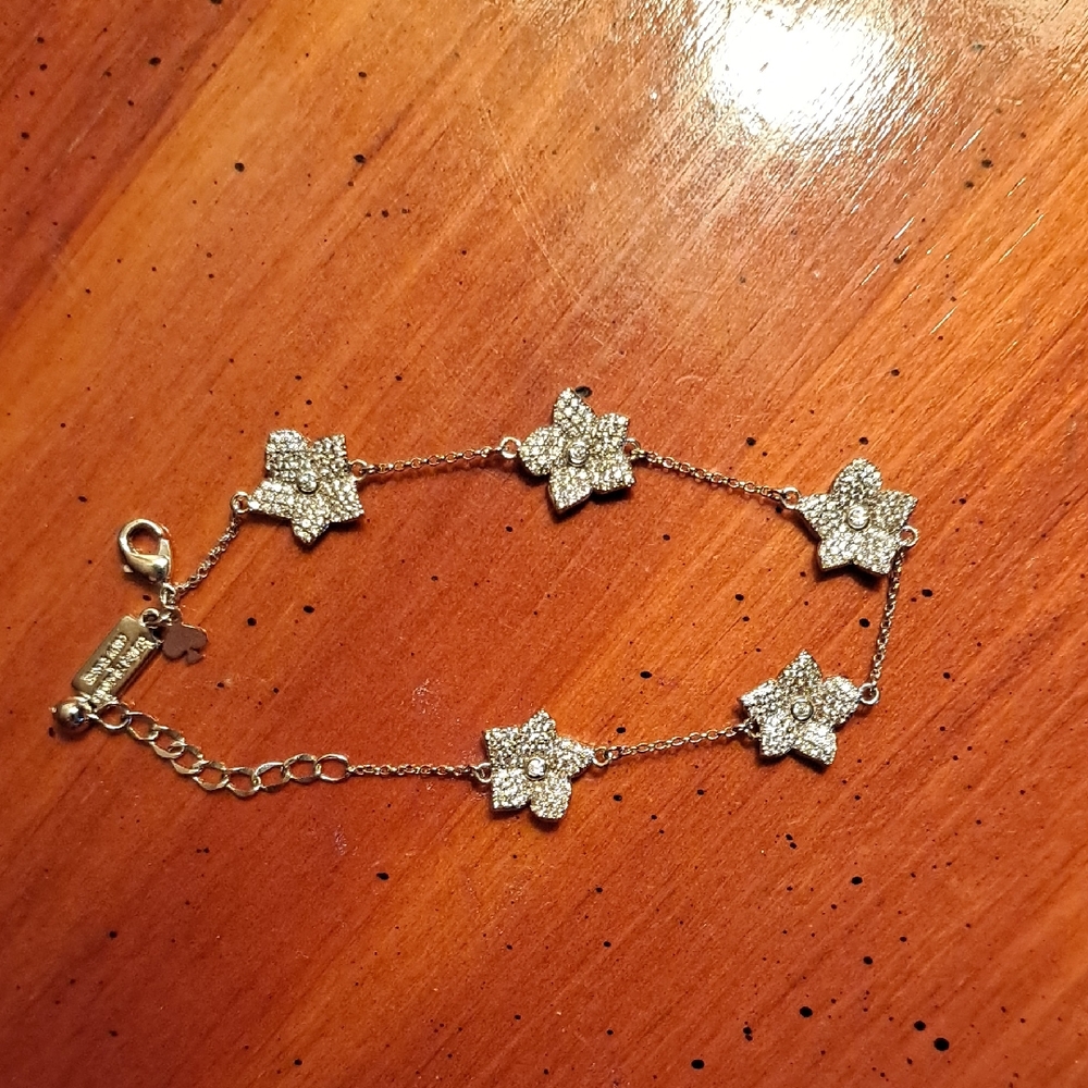 Kate Spade Pave Elegant  Flower Bracelet